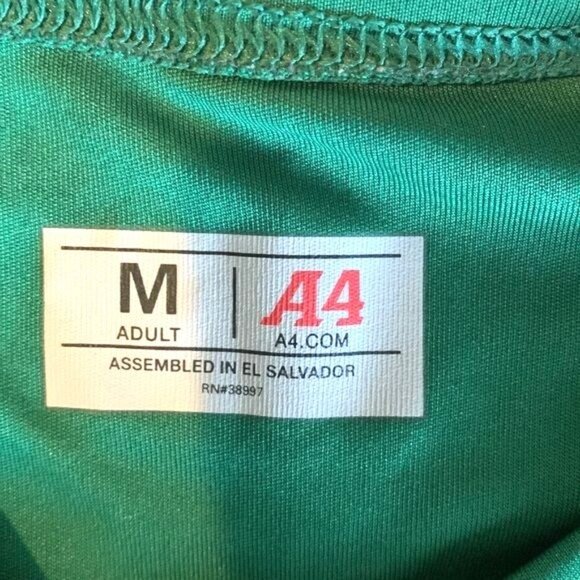 Sierra Pacific Green T-Shirt Adult M By A4 Polyester Graphic Bear Logo - Picture 3 of 6